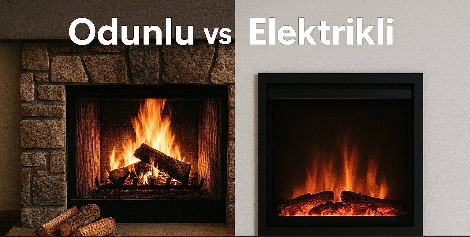 odunlu ve elektrikli şömine karşılaştırması