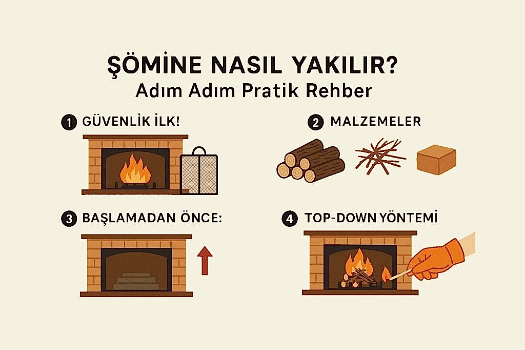 şömine nasıl yakılır