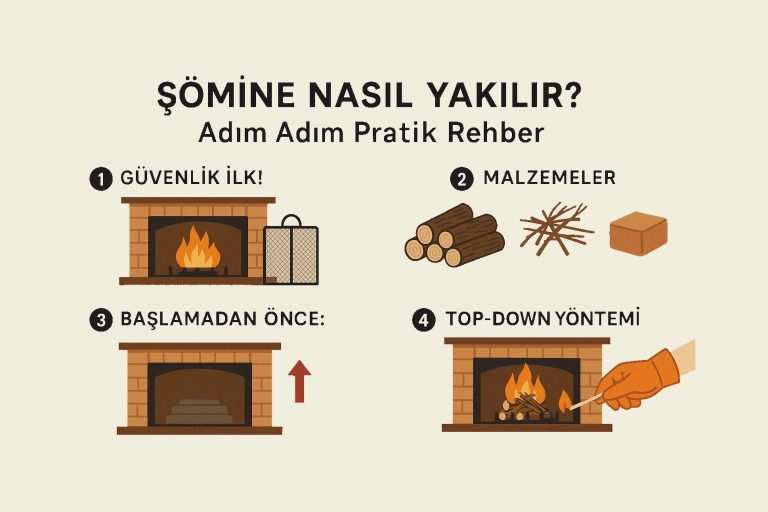 şömine nasıl yakılır