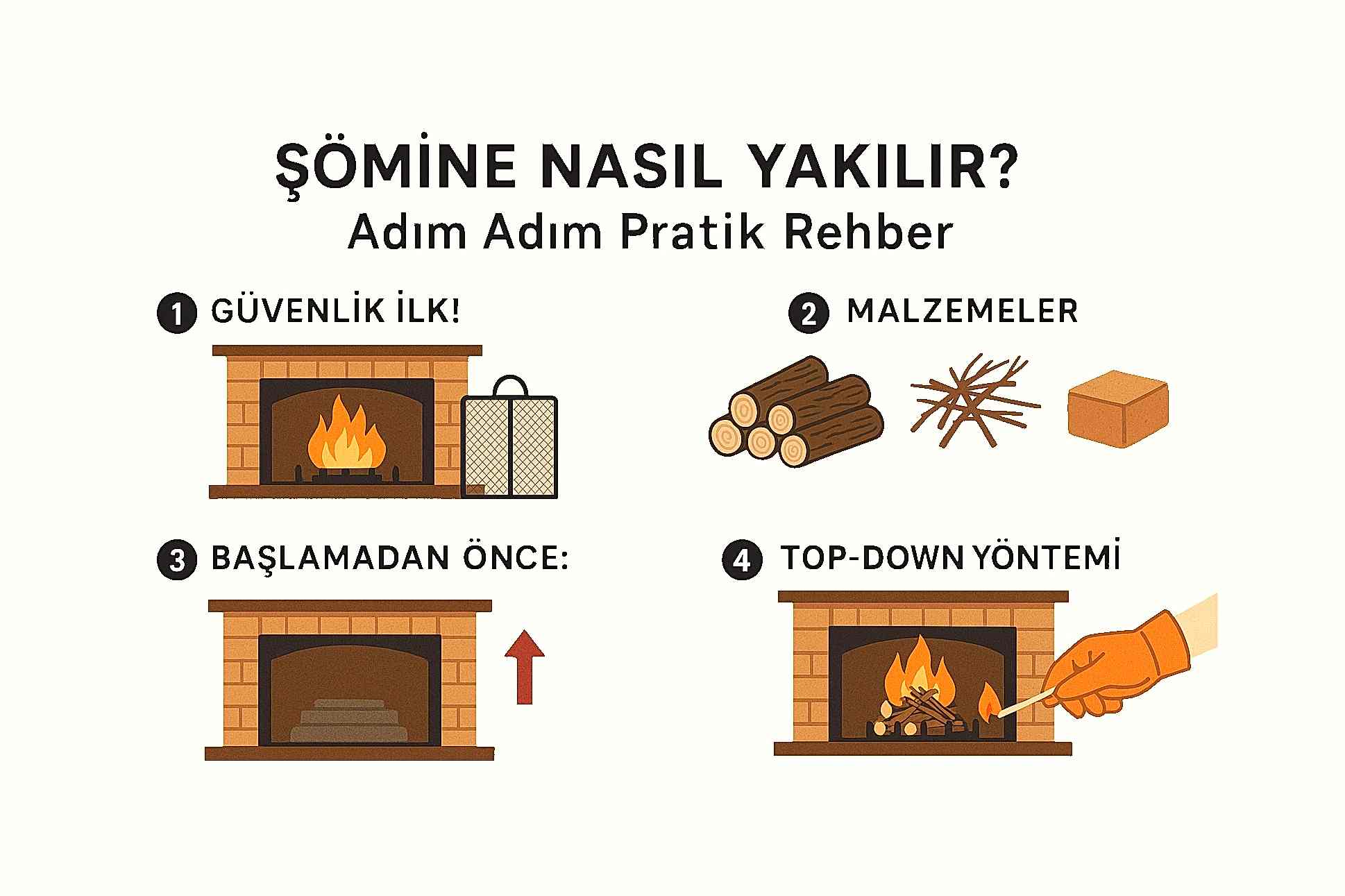 şömine nasıl yakılır