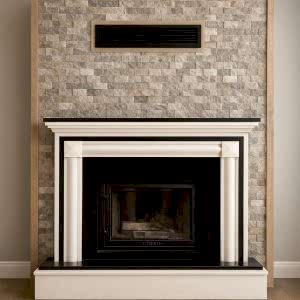 Patlatma taş duvar kaplama modeli şömine arkası kullanımı