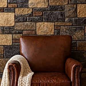 Model 2 taş duvar dekorasyon iç mekan uygulaması