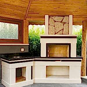 Teras barbekü model 21 ön görünüm