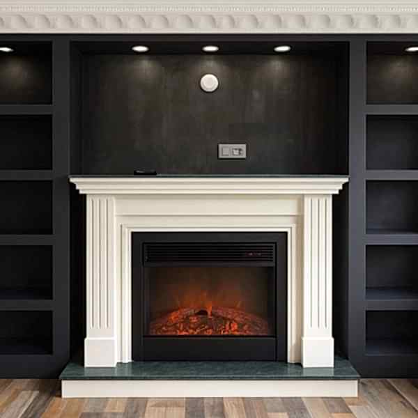 Elektrikli dekoratif şömine model 6 önden görünüm