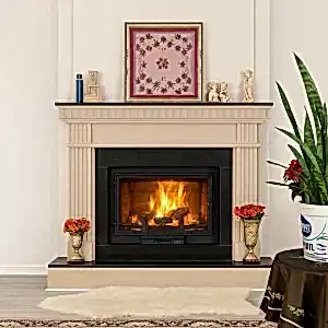 Model 13 taş kaplama şömine tasarımı